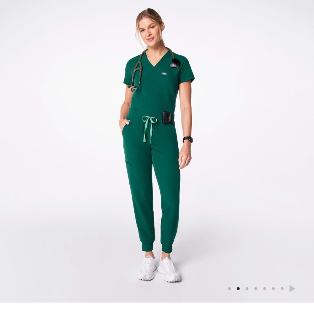 Figs Hunter Green Zamora Scrub Pants Great Condition SP
